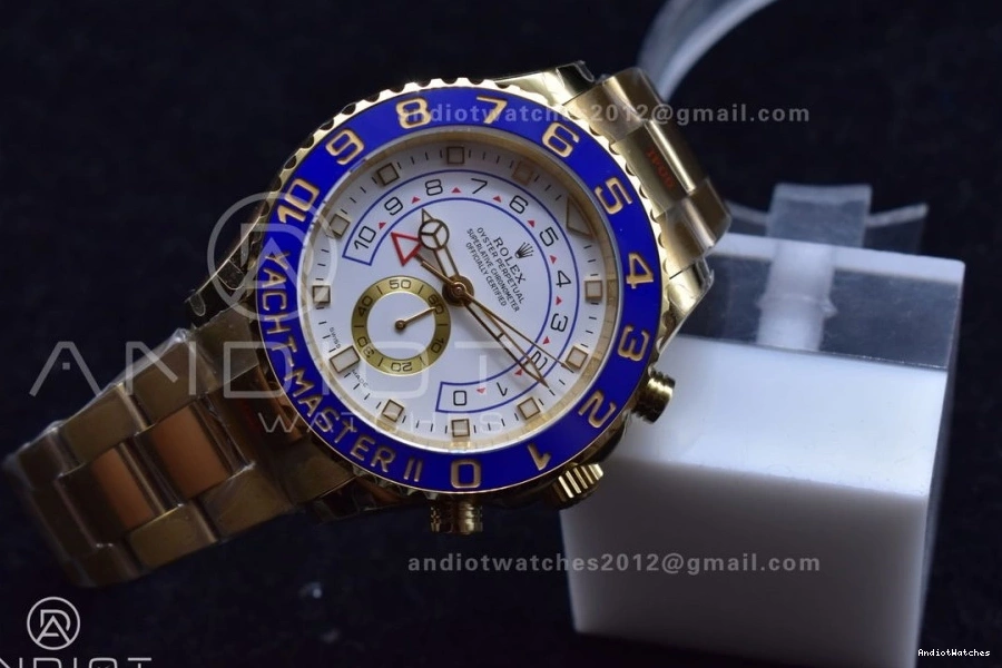II Best Dial YachtMaster White A on Comfortable 116688 1218 YG 1:1 Bracelet Edition KF YG 0401
